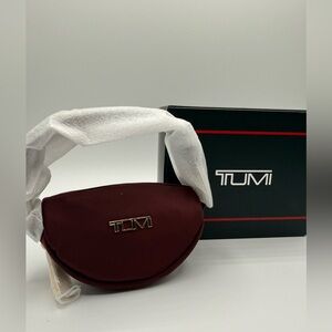 BRAND NEW - TUMI VOYAGEUR Charm Nylon Pouch - burgundy/wine